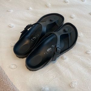 Birkenstock Black Gizeh EVA Thong Size 40